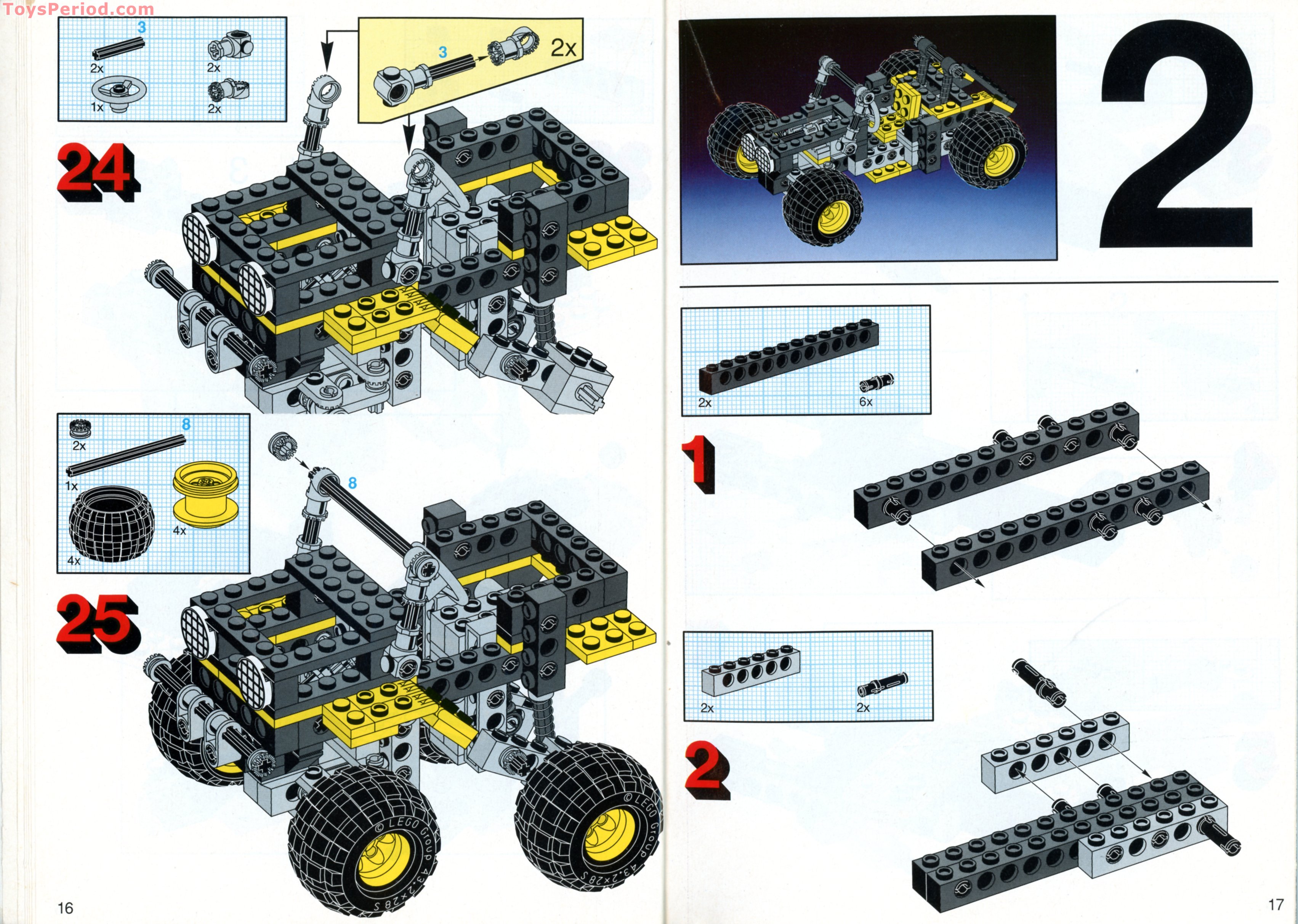 LEGO 8816 Off-Road Rambler Instructions and Parts List