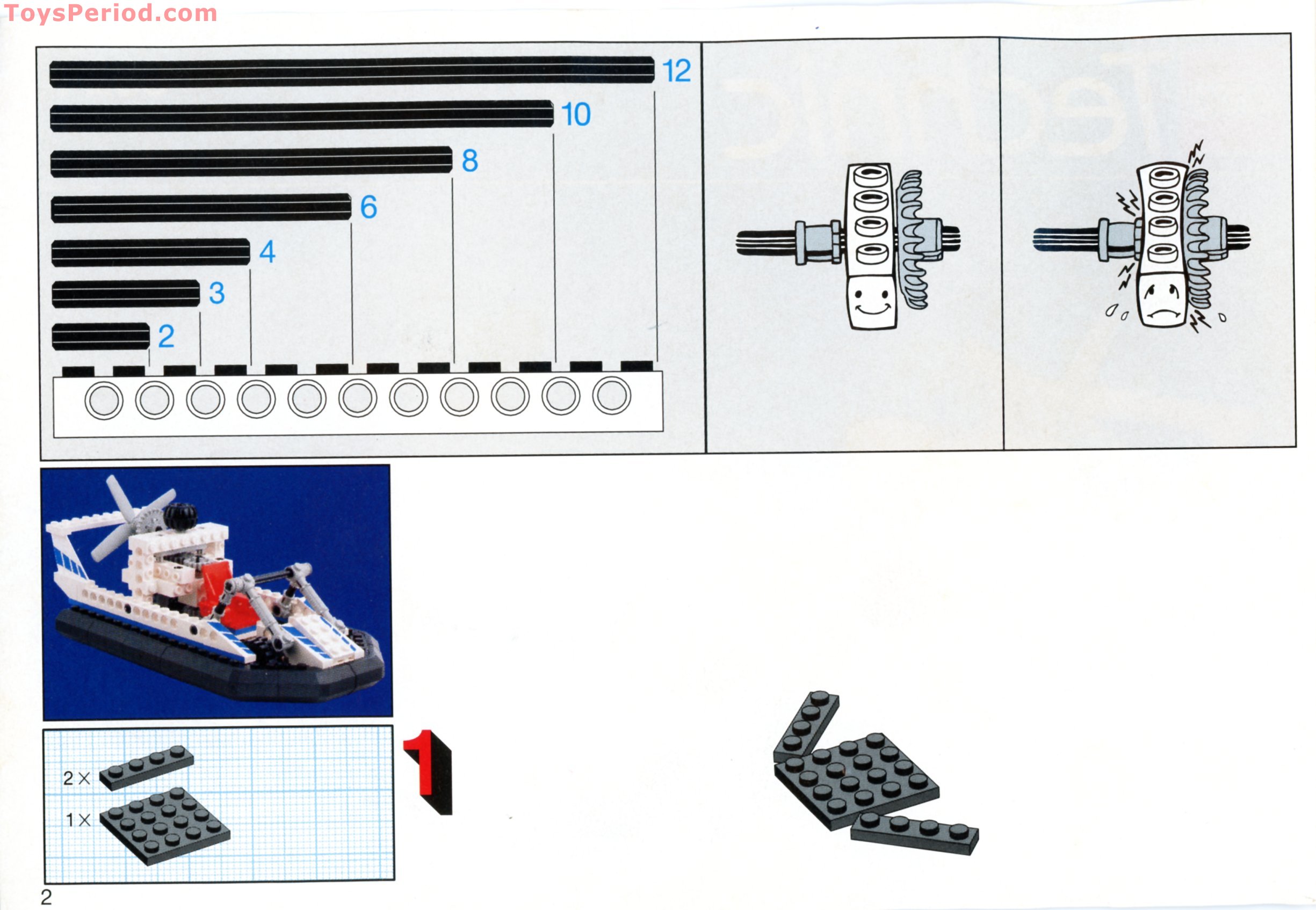 LEGO 8824 Hovercraft Instructions and Parts List