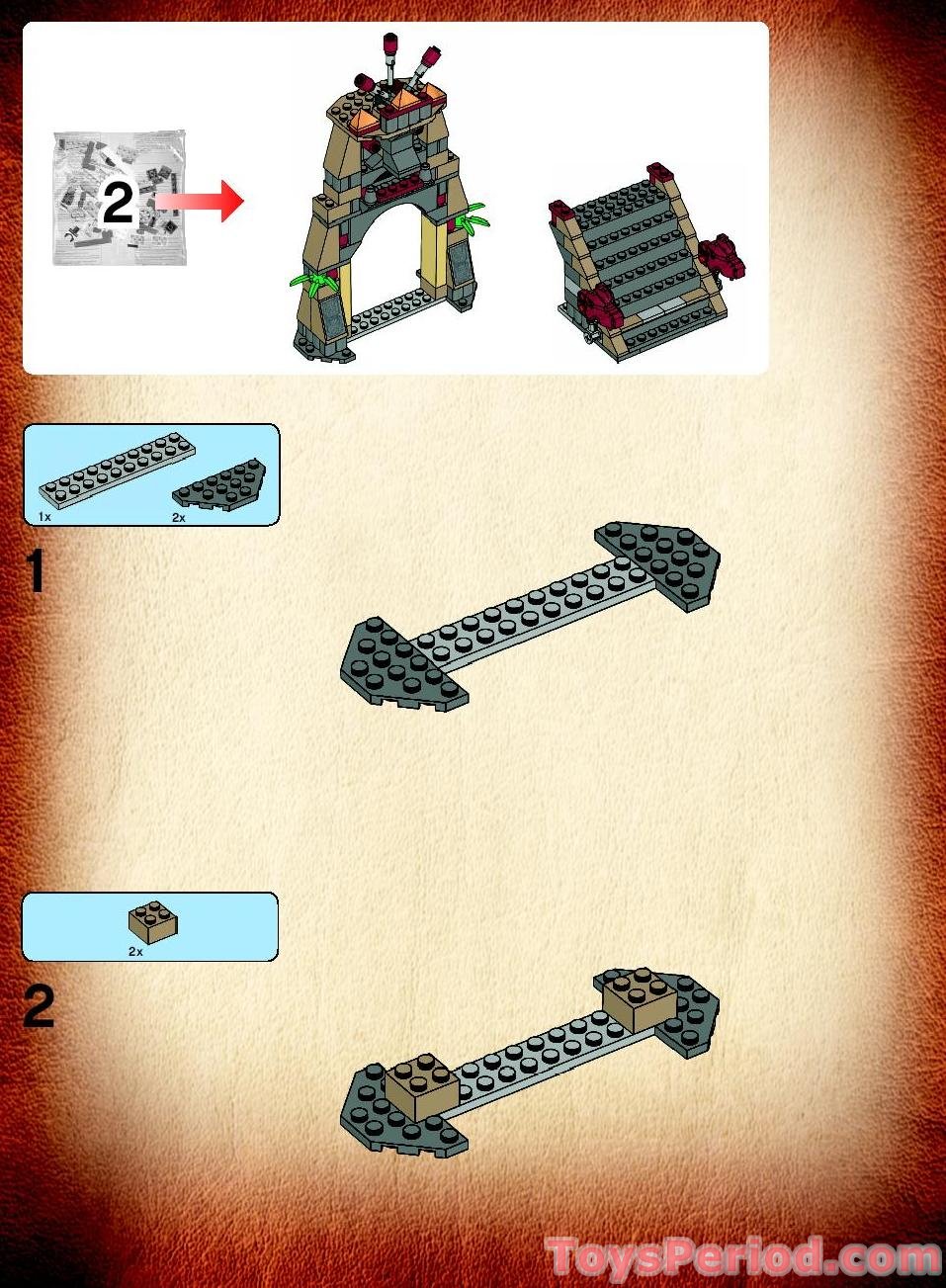 LEGO 7627 Temple of the Crystal Skull Instructions and Parts List