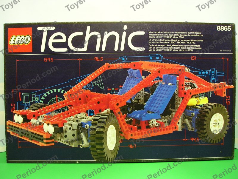 Technic Sets - LEGO 8865 Test Car Vintage Technic Advanced Auto