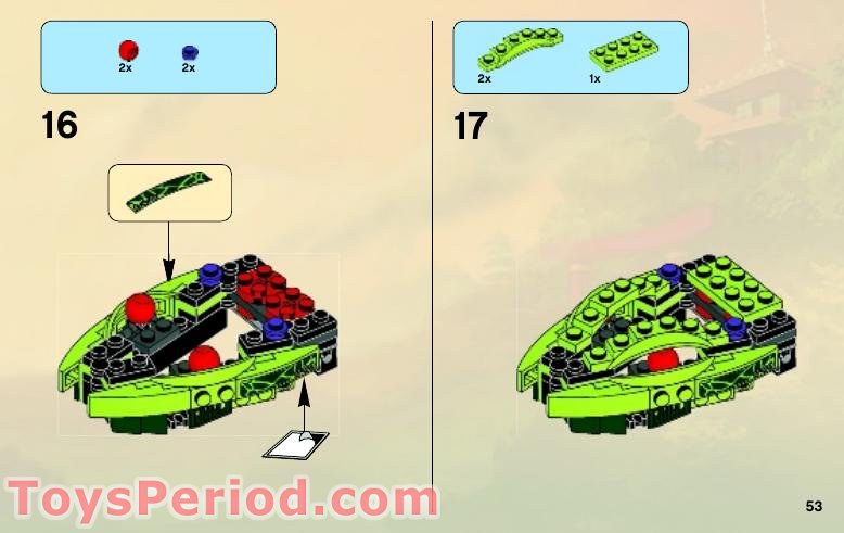 LEGO 9447 Lasha's Bite Cycle Instructions and Parts List