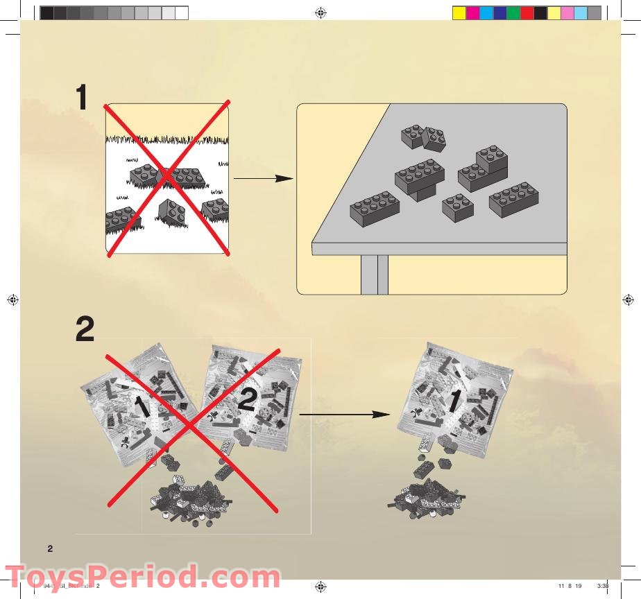 LEGO 9445 Fangpyre Truck Ambush Instructions and Parts List