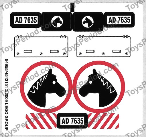 LEGO Sets with Part 7635stk01 Sticker Sheet for Set 7635 - (84955/4542151)