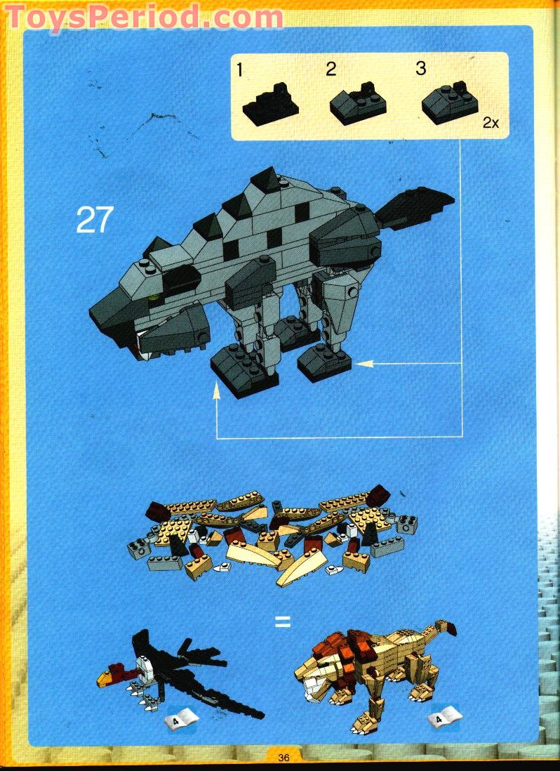 LEGO 4884 Wild Hunters Instructions and Parts List