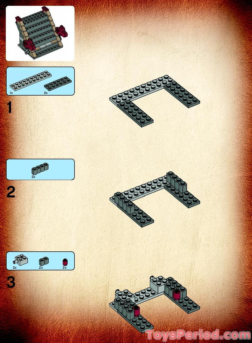 LEGO 7627 Temple of the Crystal Skull Instructions and Parts List