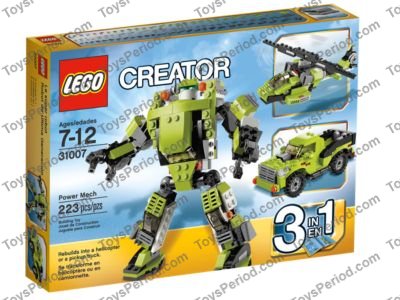 LEGO 31007 Power Mech Set Parts List