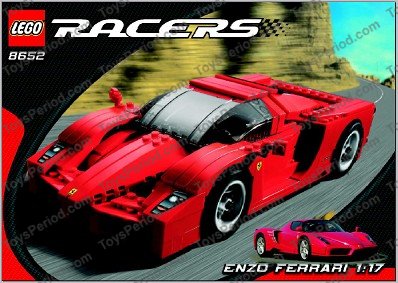 LEGO 8652 Enzo Ferrari 1:17 Instructions and Parts List