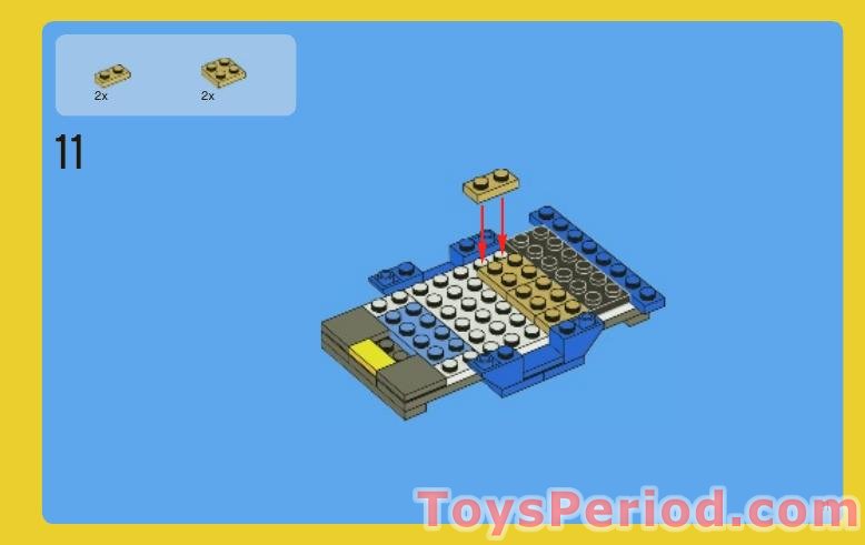 LEGO 6913 Blue Roadster Instructions and Parts List