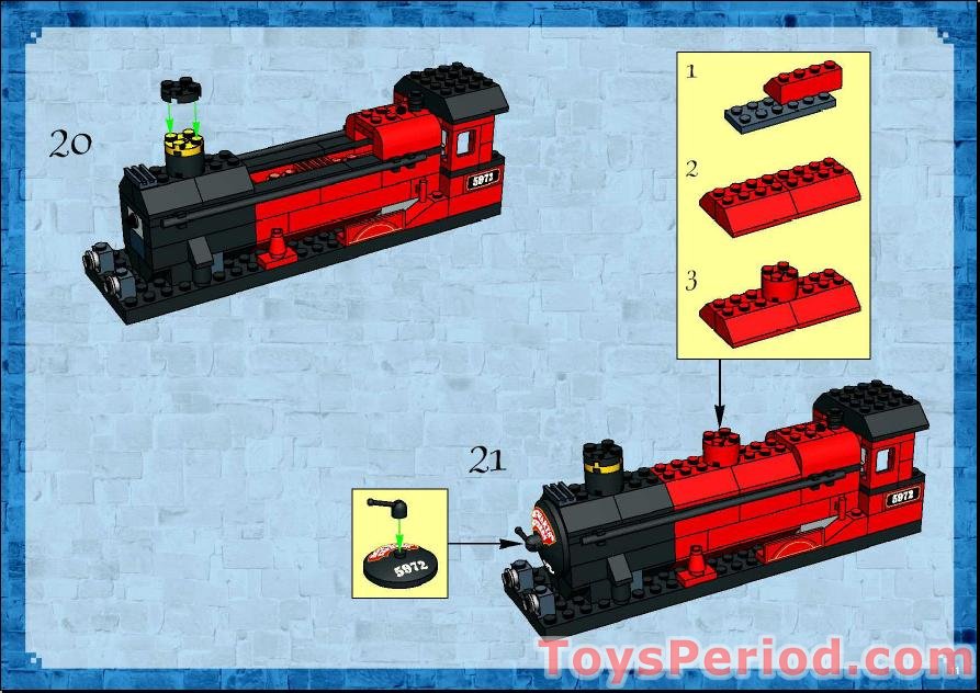 LEGO 4758 Hogwarts Express (2nd Edition) Instructions and Parts List