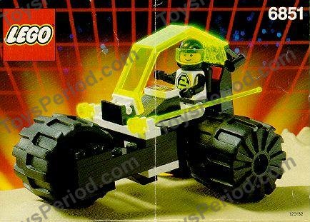LEGO 6851 Tri-Wheeled Tyrax Instructions and Parts List