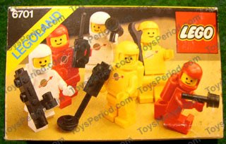 LEGO 6701 Space Minifigures Set Parts List