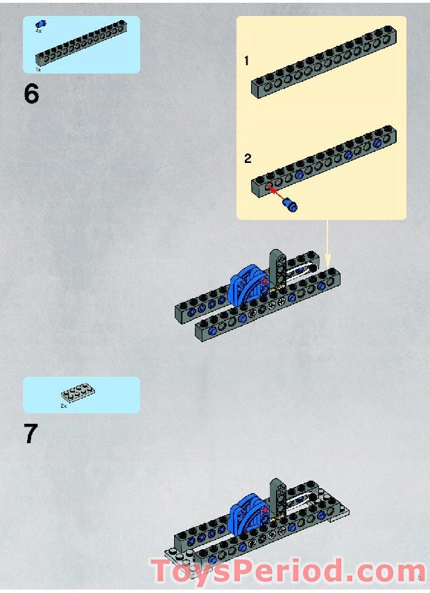 LEGO 8019 Republic Attack Shuttle Instructions and Parts List