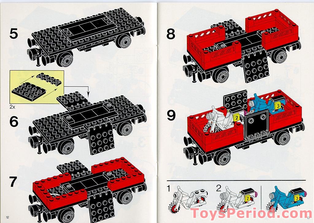 LEGO 7735 12v Cargo Train Instructions and Parts List