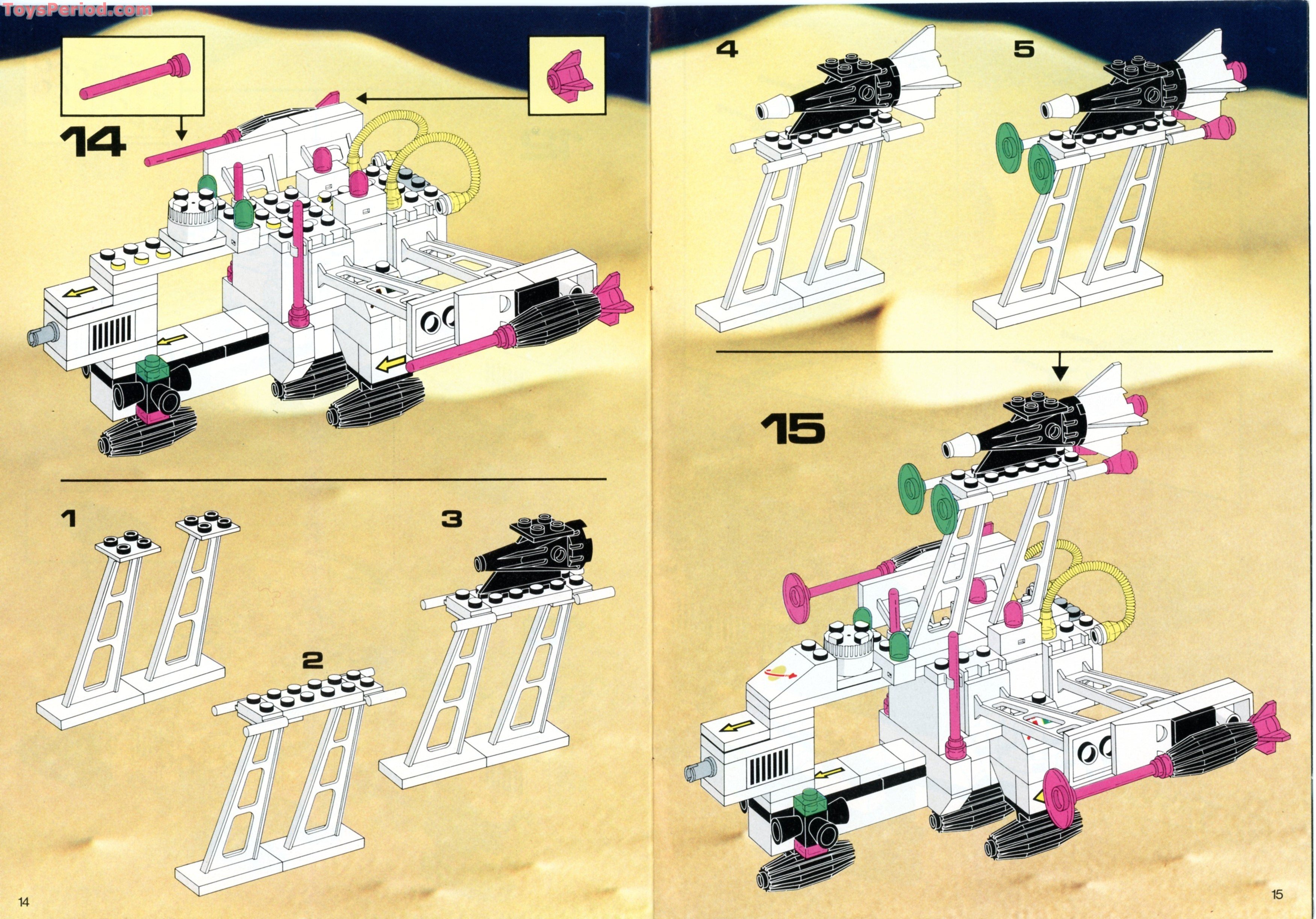 LEGO 6780 Light and Sound XT Starship Instructions and Parts List