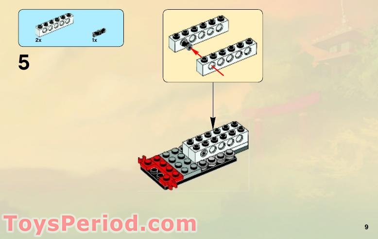 LEGO 9441 Kai's Blade Cycle Instructions and Parts List