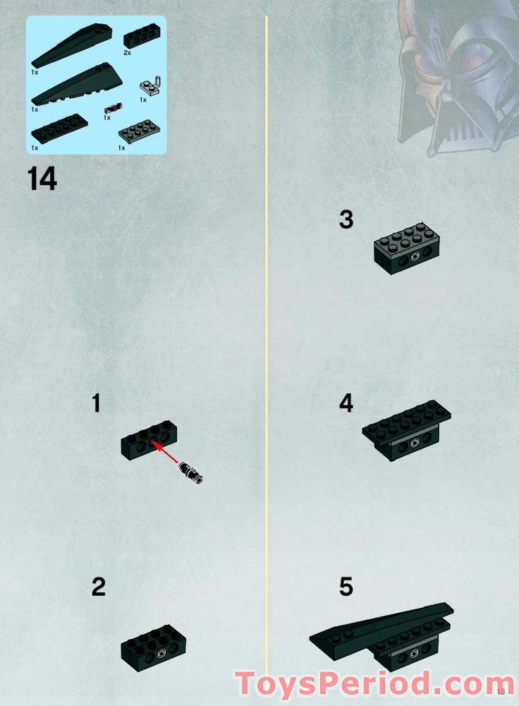 LEGO 7672 Rogue Shadow Instructions and Parts List