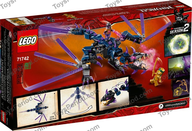 LEGO 71742 Overlord Dragon Set Parts List