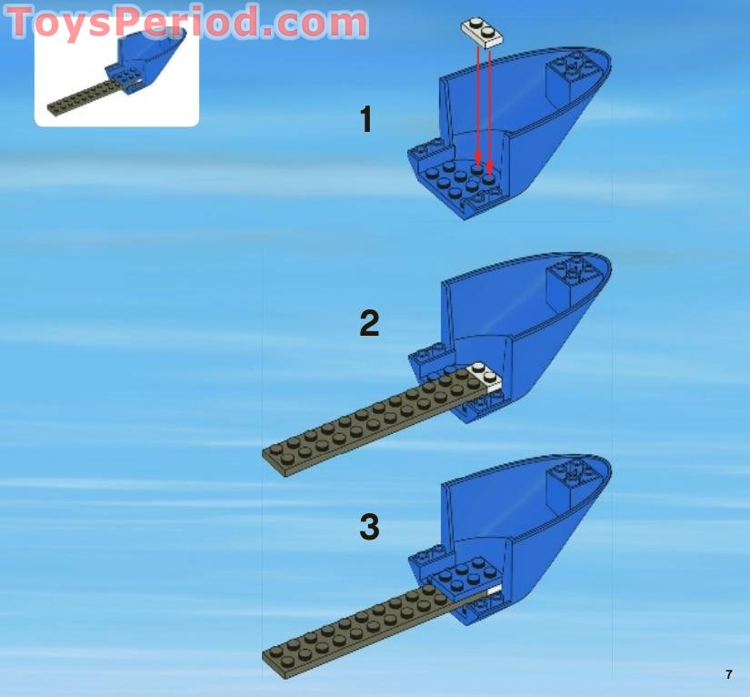 LEGO 3658 Police Helicopter Instructions and Parts List