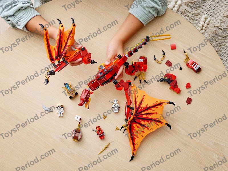 LEGO 71753 Fire Dragon Attack Set Parts List
