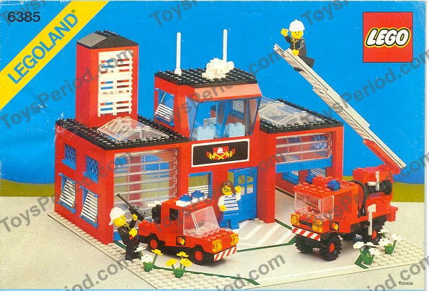 LEGO 6385 Fire House I Instructions and Parts List