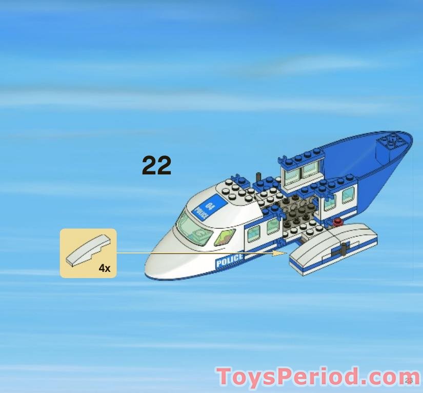 LEGO 3658 Police Helicopter Instructions and Parts List