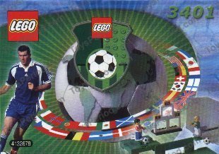 LEGO 3401-1 Shoot 'n' Score - Without Zidane / Adidas Minifig