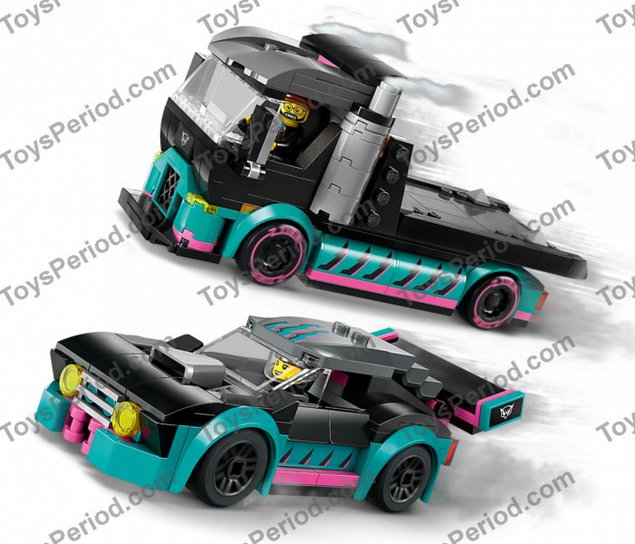 LEGO 60406 Race Car and Car Carrier Truck Set Parts List
