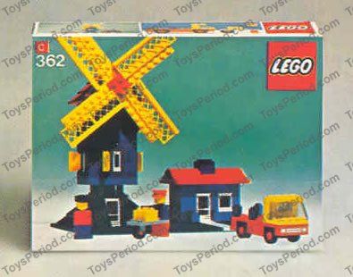 LEGO 362-1 Windmill Set Parts Inventory and Instructions 