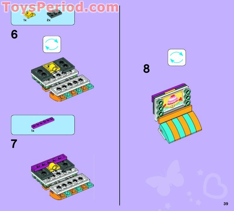 LEGO 41006 Downtown Bakery Instructions and Parts List