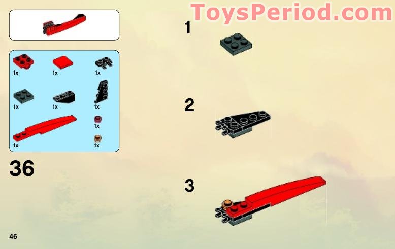 LEGO 9441 Kai's Blade Cycle Instructions and Parts List
