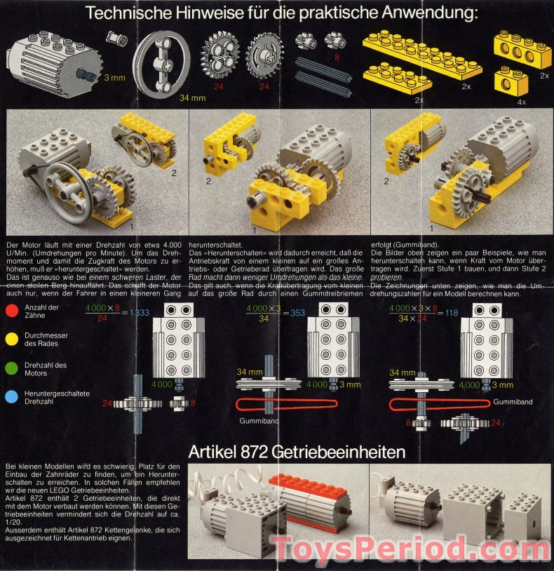 LEGO 870 Power Pack Set Parts Inventory and Instructions LEGO