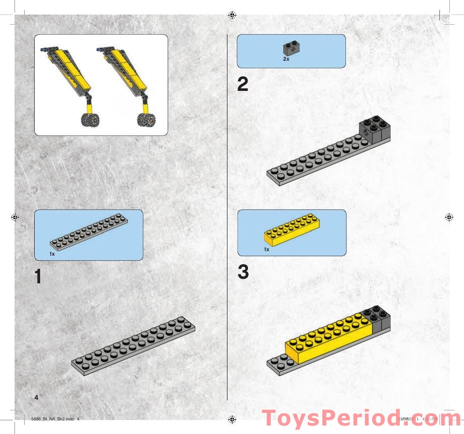 LEGO 5886 T-Rex Hunter Instructions and Parts List