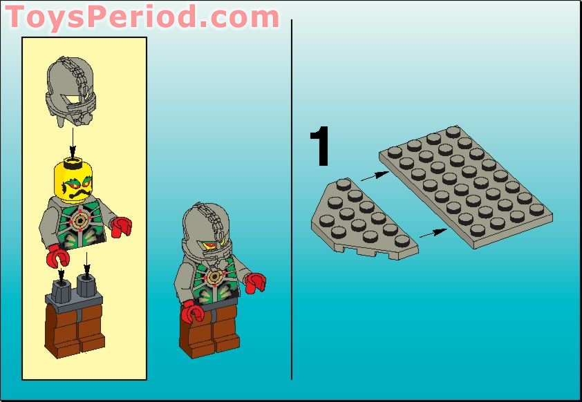 LEGO 6109 Sea Creeper (with Stingray Raised Baseplate