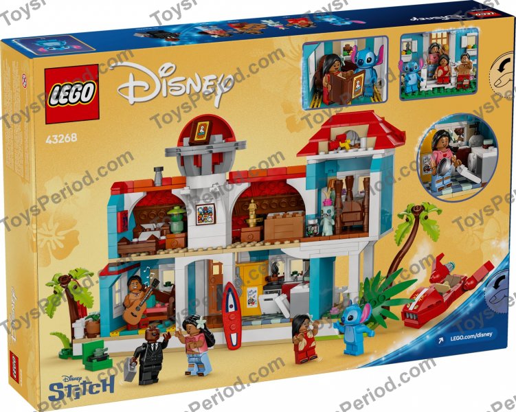 LEGO 43268 Lilo and Stitch Beach House Set Parts List