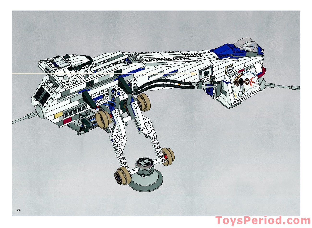LEGO 10195 Republic Dropship with AT-OT Set Parts Inventory and ...