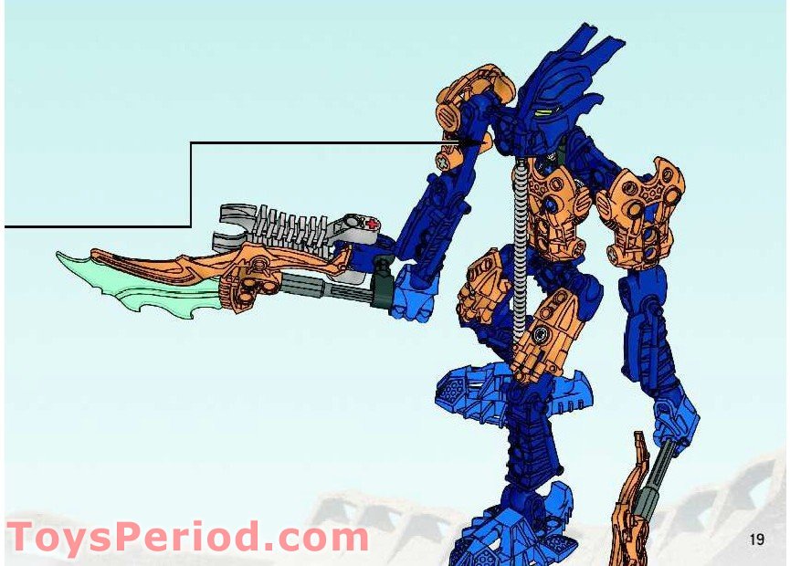 1x Lego Bionicle Instructions A5 for Set Glatorian TARIX 8981