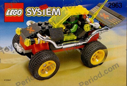 LEGO 2963 Extreme Team Racer Instructions and Parts List