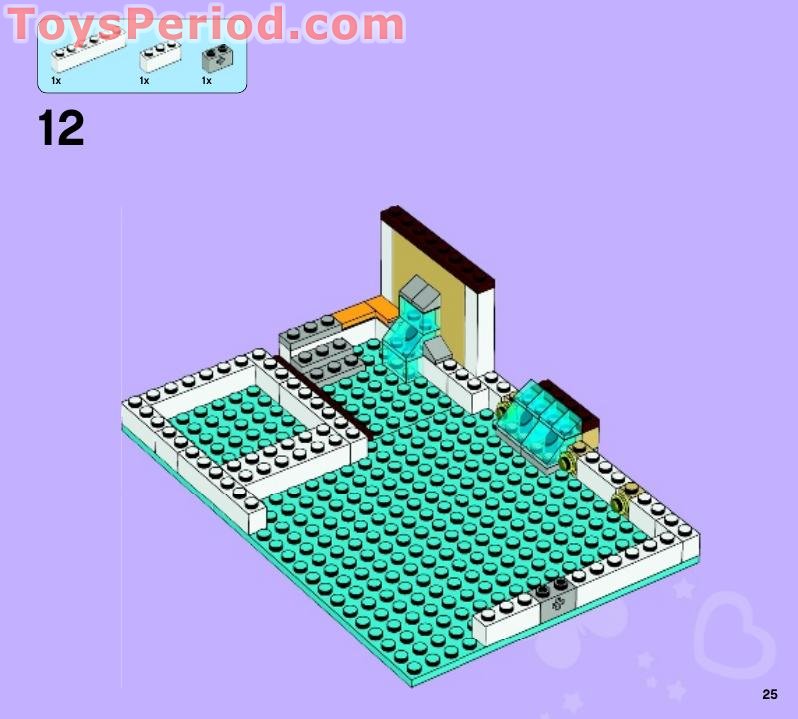 LEGO 41008 Heartlake City Pool Instructions and Parts List