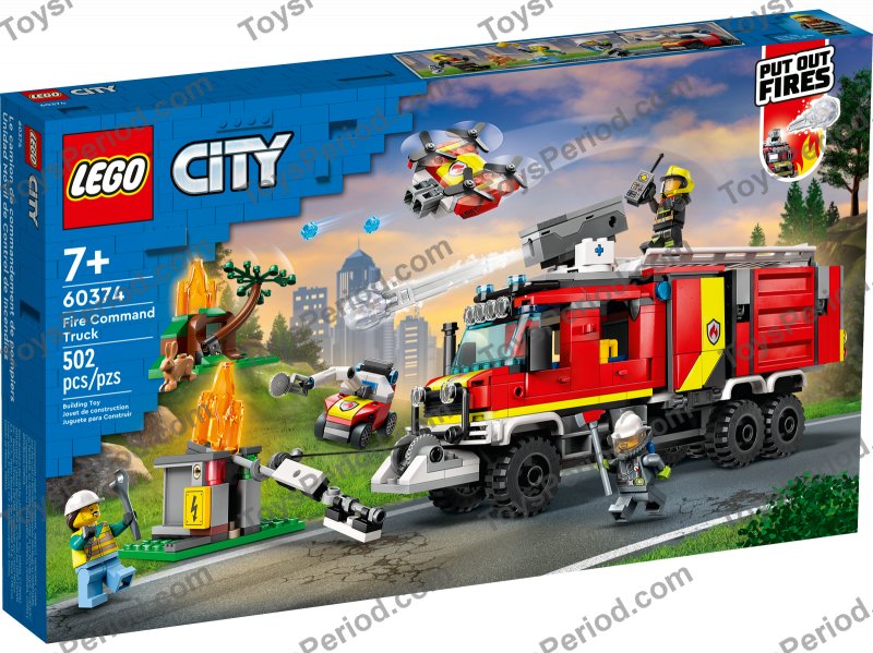 確認用6 LEGO 60374 Fire Command Truck Set Parts List