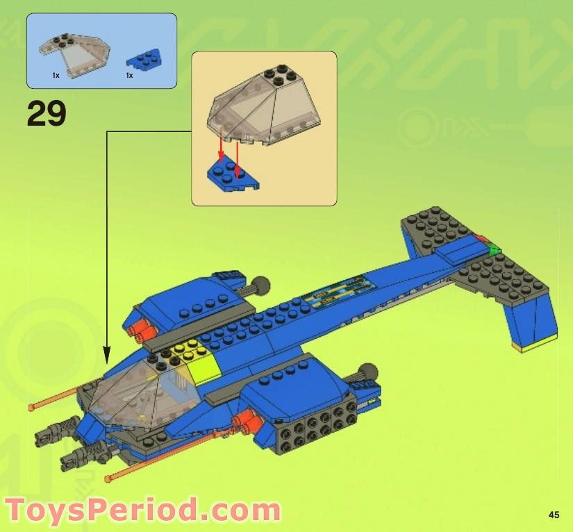 LEGO 7067 Jet-Copter Encounter Instructions and Parts List