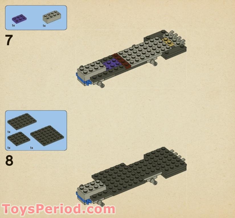 LEGO 4866 The Knight Bus Instructions and Parts List