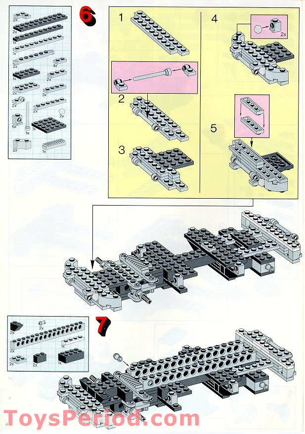 LEGO 5550 Custom Rally Van Instructions and Parts List