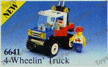LEGO 6641 4-Wheelin' Truck Instructions and Parts List