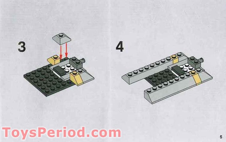LEGO 7668 Rebel Scout Speeder Instructions and Parts List