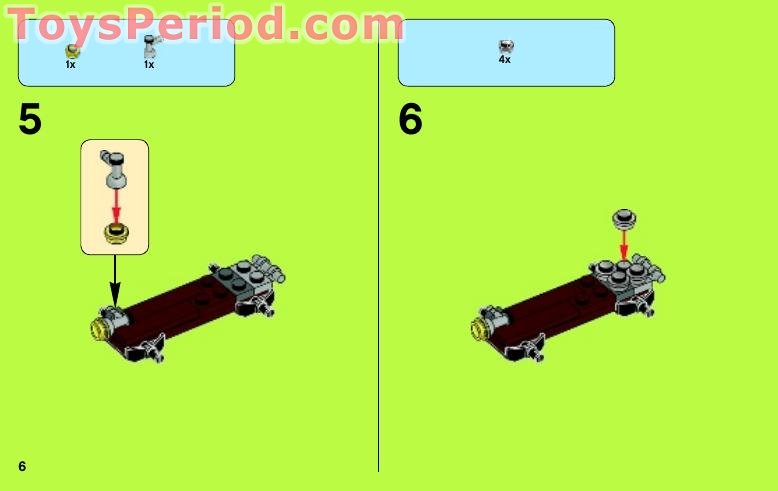 LEGO 79101 Shredder's Dragon Bike Instructions and Parts List