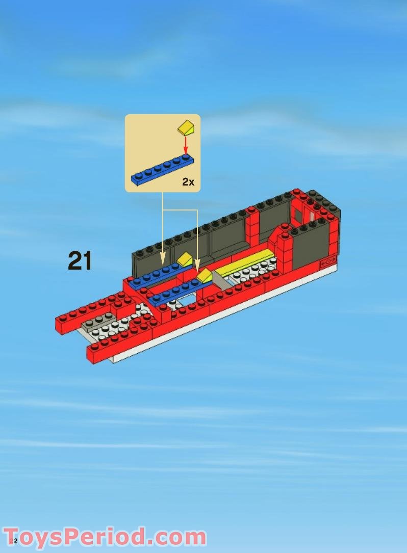LEGO 7938 Passenger Train Instructions and Parts List
