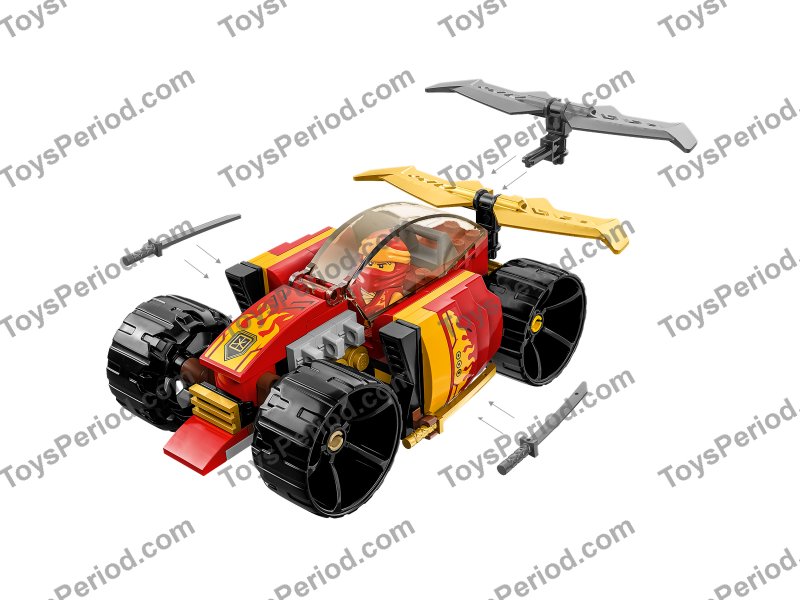 LEGO 71780 Kai's Ninja Race Car EVO Set Parts List