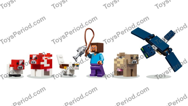 LEGO 21270 The Mooshroom House Set Parts List