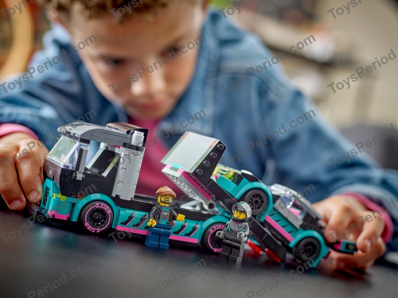LEGO 60406 Race Car and Car Carrier Truck Set Parts List