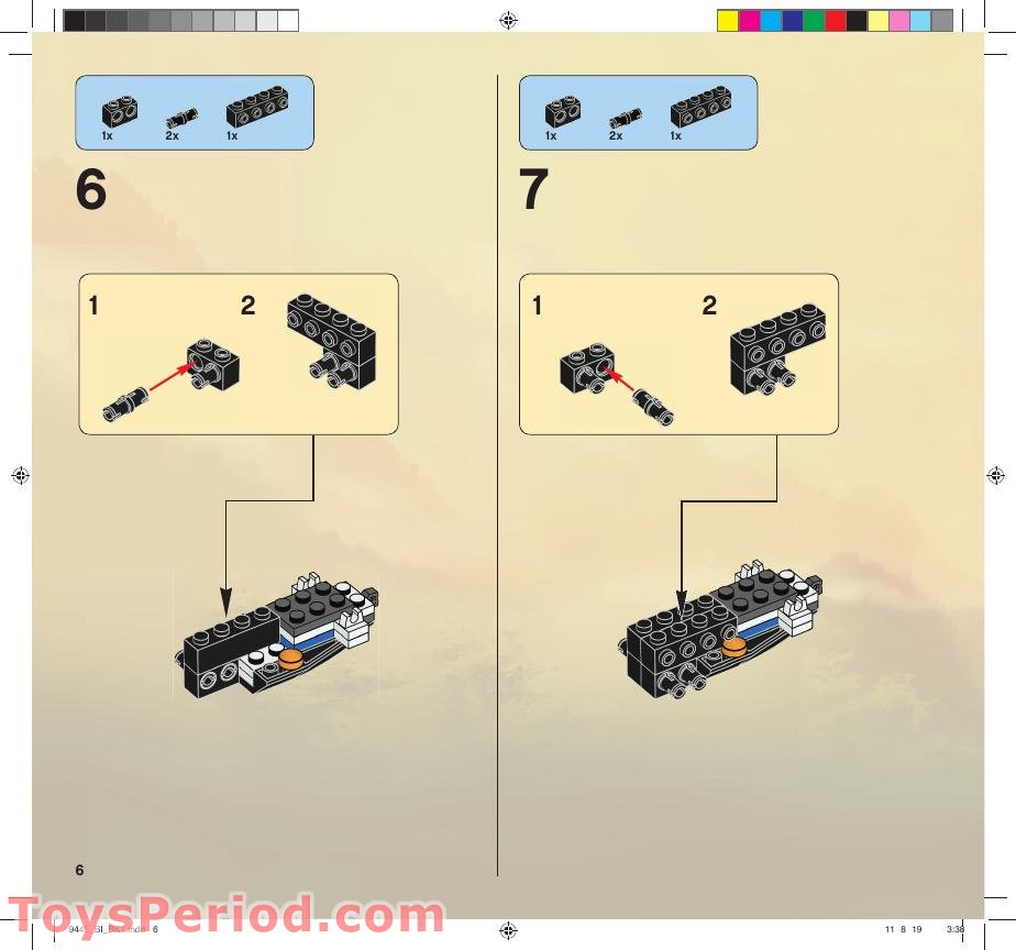 LEGO 9445 Fangpyre Truck Ambush Instructions and Parts List